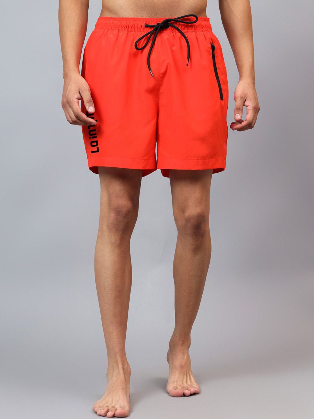 La Intimo Men Solid Mid-Rise Swim Shorts