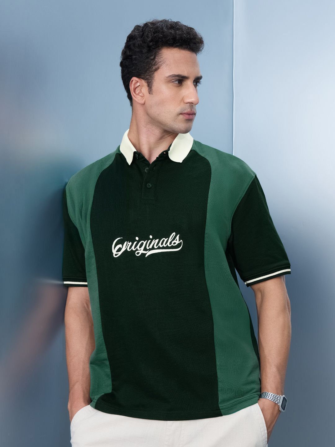 Buy The Souled Store Men Oversized Colourblocked Multicolor Polos