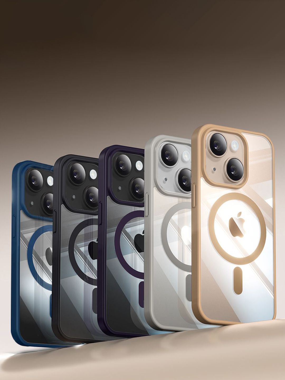 Luxury Kase Solid Mag-Safe iPhone 13 Back Case Mobile Accessories