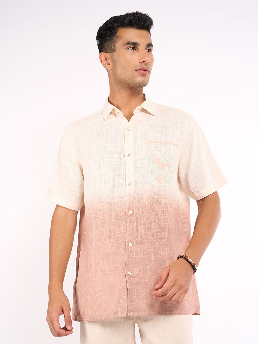 7 Alt by Pantaloons Men Ombre Casual Shirt