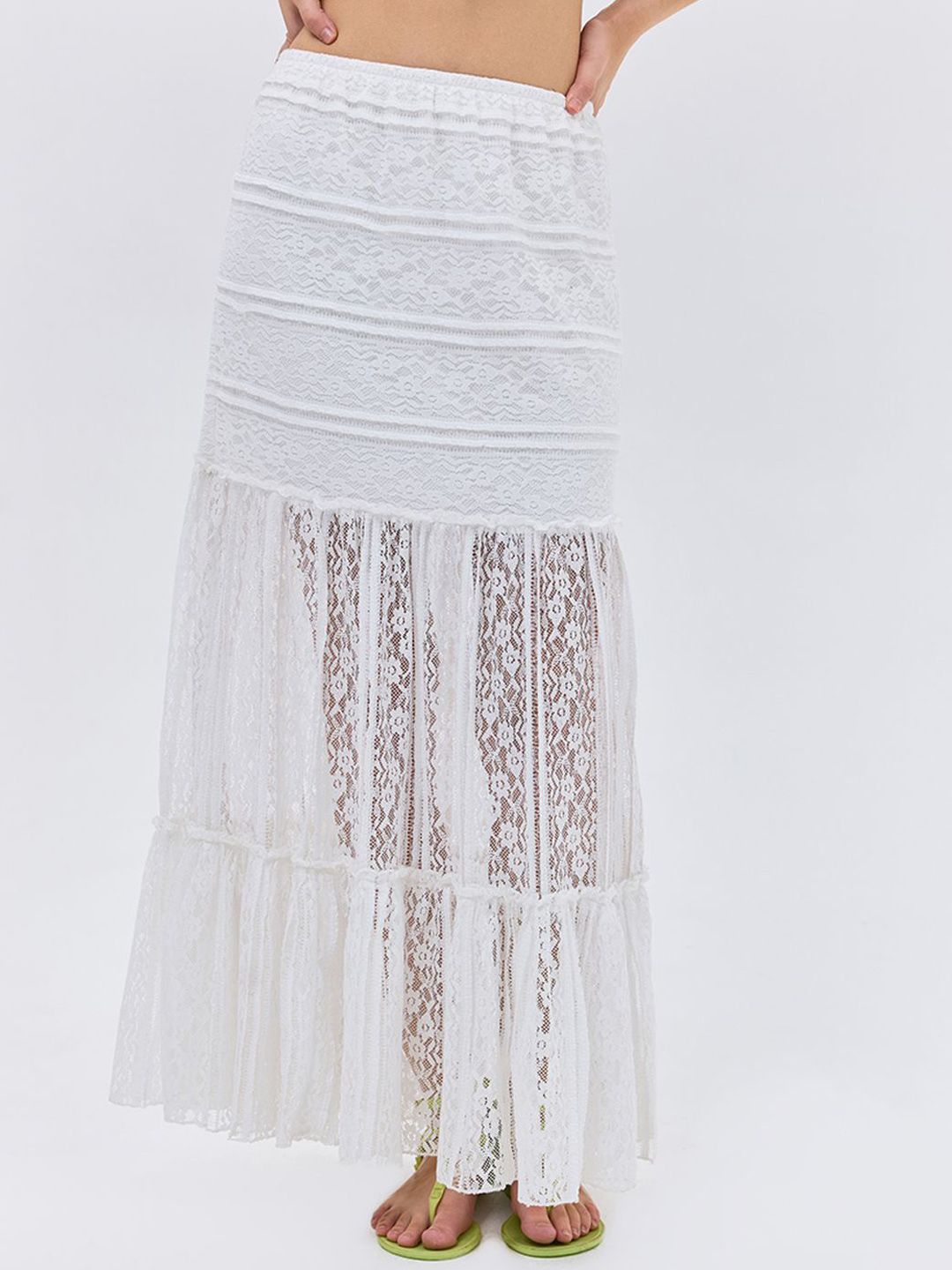Bohemian Lace Long Skirt COVER STORY Bohemian Lace Long Skirt