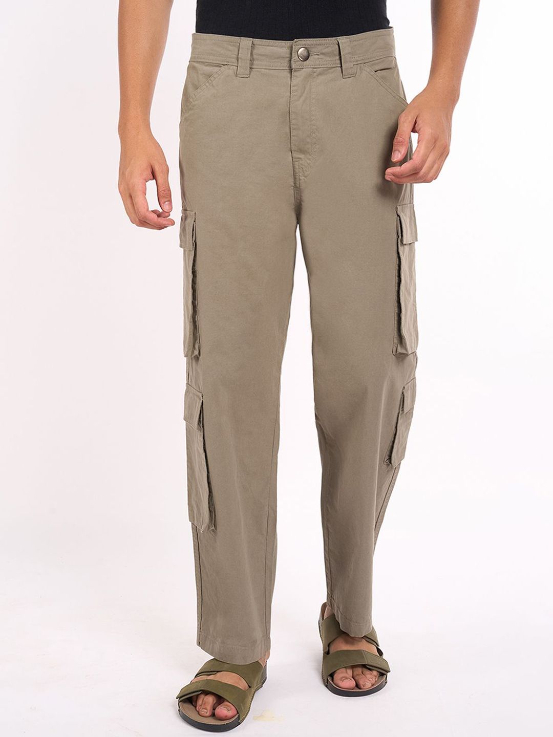 7 Alt by Pantaloons Men Loose Fit Cargos