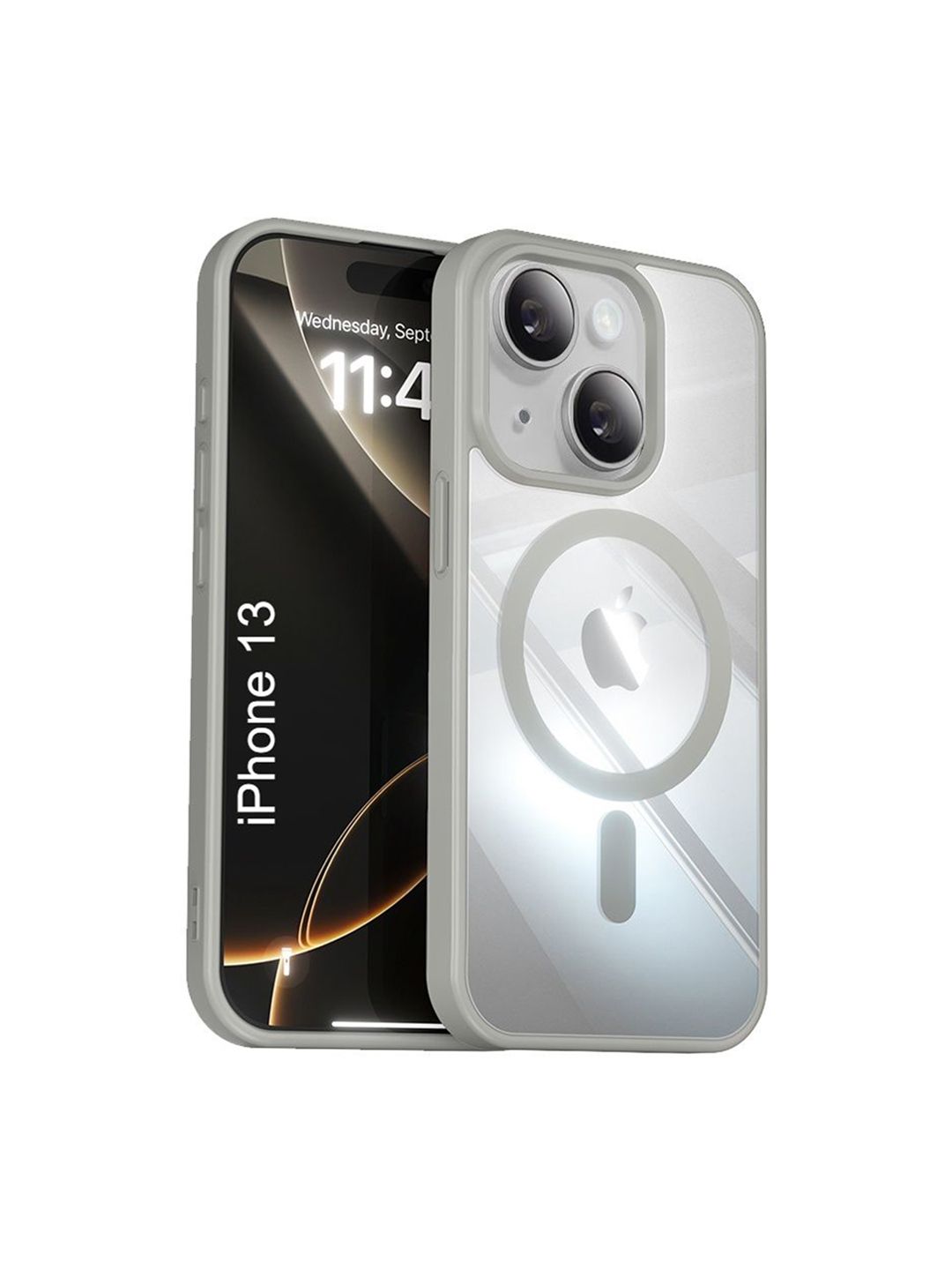 Luxury Kase Solid Mag-Safe iPhone 13 Back Case Mobile Accessories