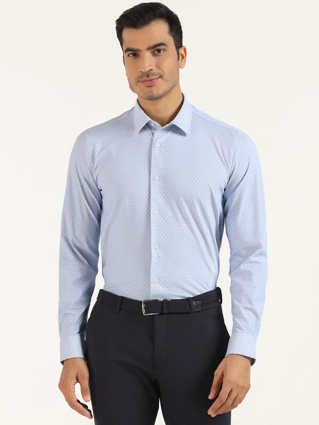 Blackberrys Men Solid Techpro Formal Trouser