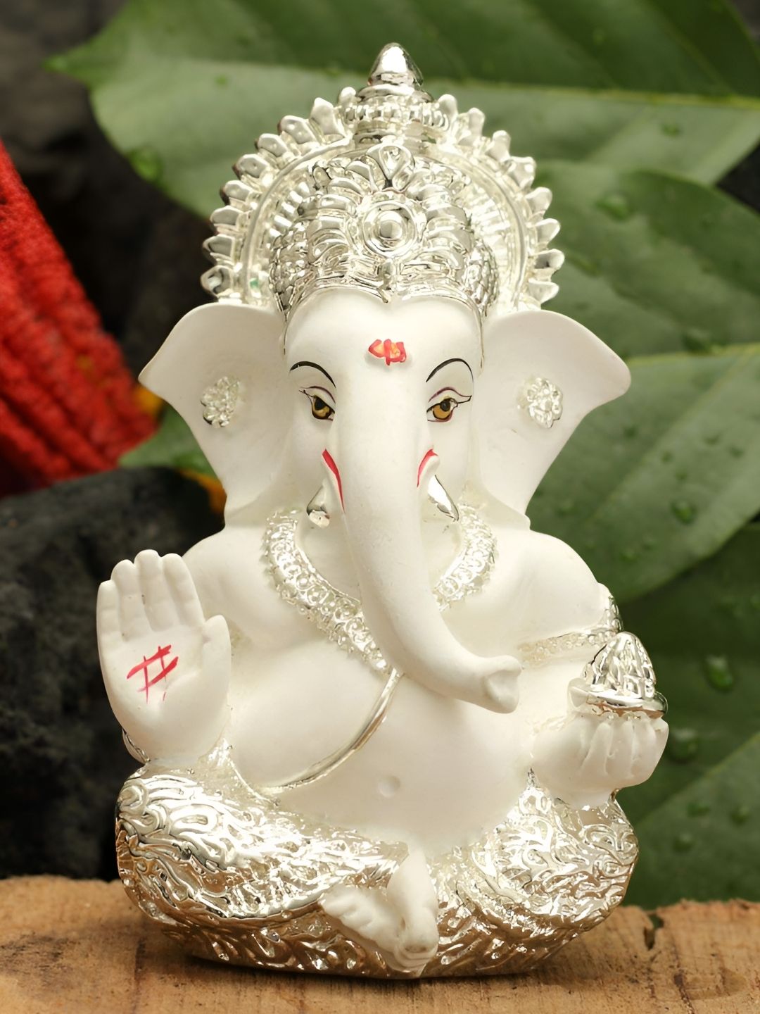 Aura White Religious Idol Showpiece