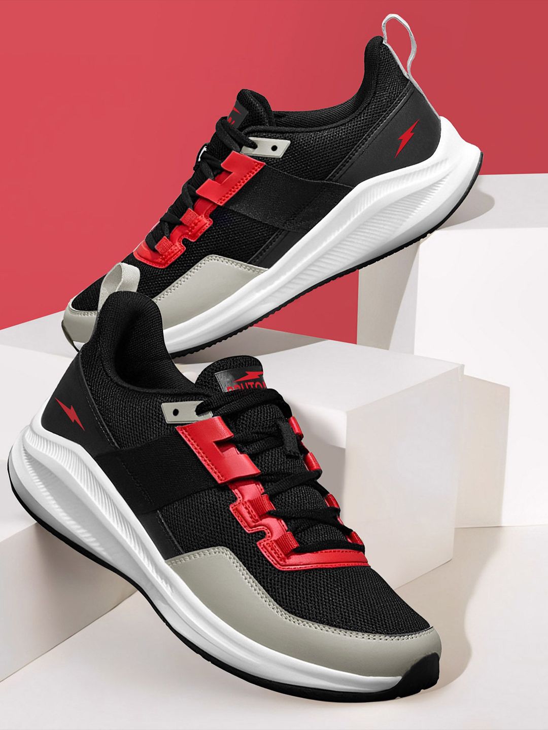 Bruton Men Mesh Running Non-Marking Shoes