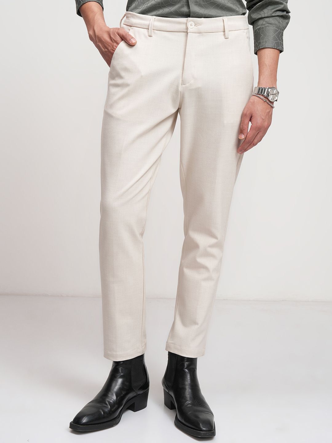 HIGHLANDER Men Comfort Slim Fit Trousers