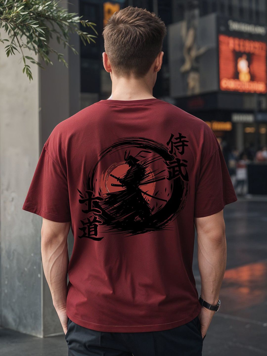 SMARTEES Men Graphic Printed Cotton Oversized T-shirt