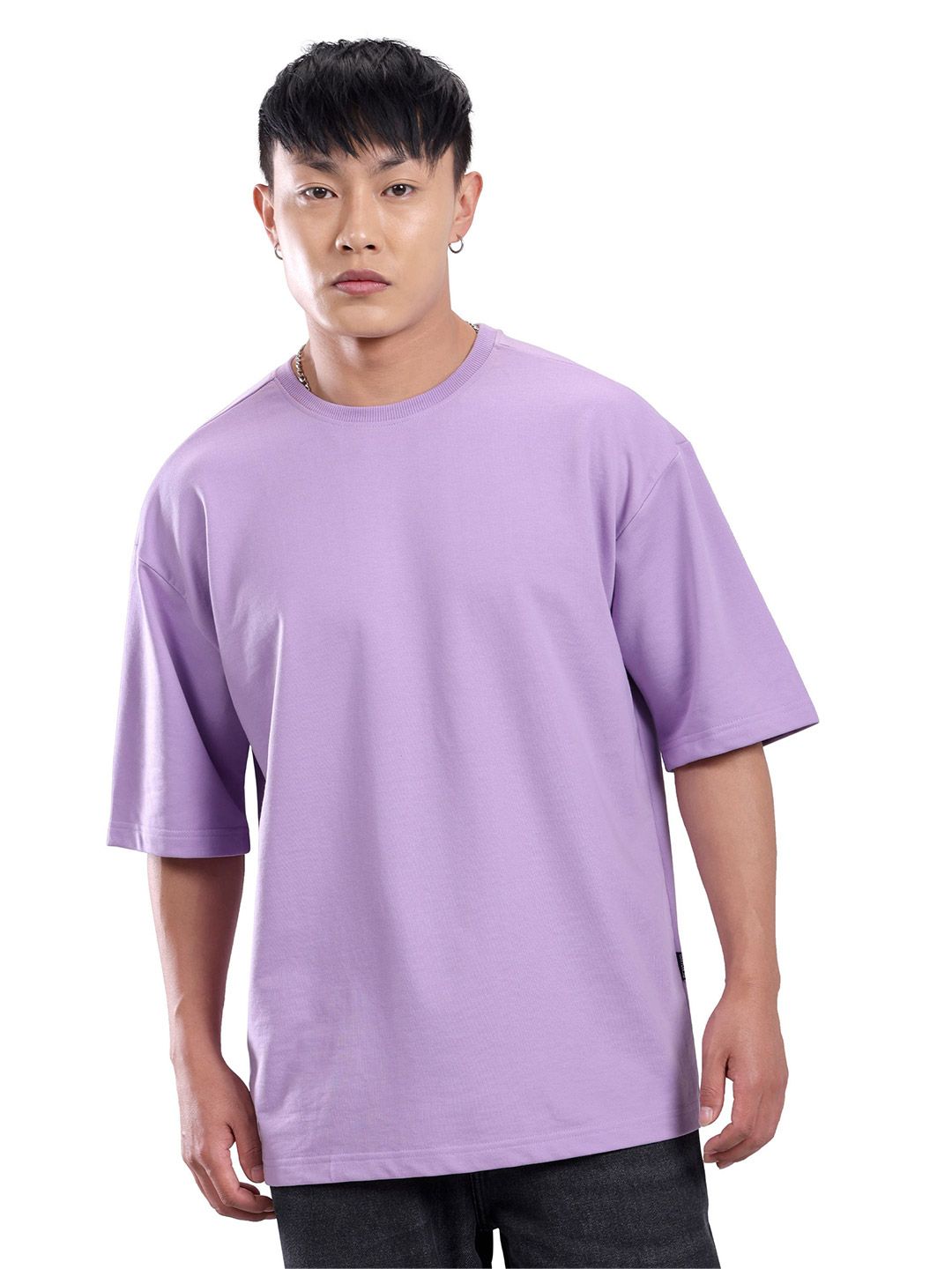 Beyoung Drop-Shoulder Sleeves Oversized Cotton T-shirt