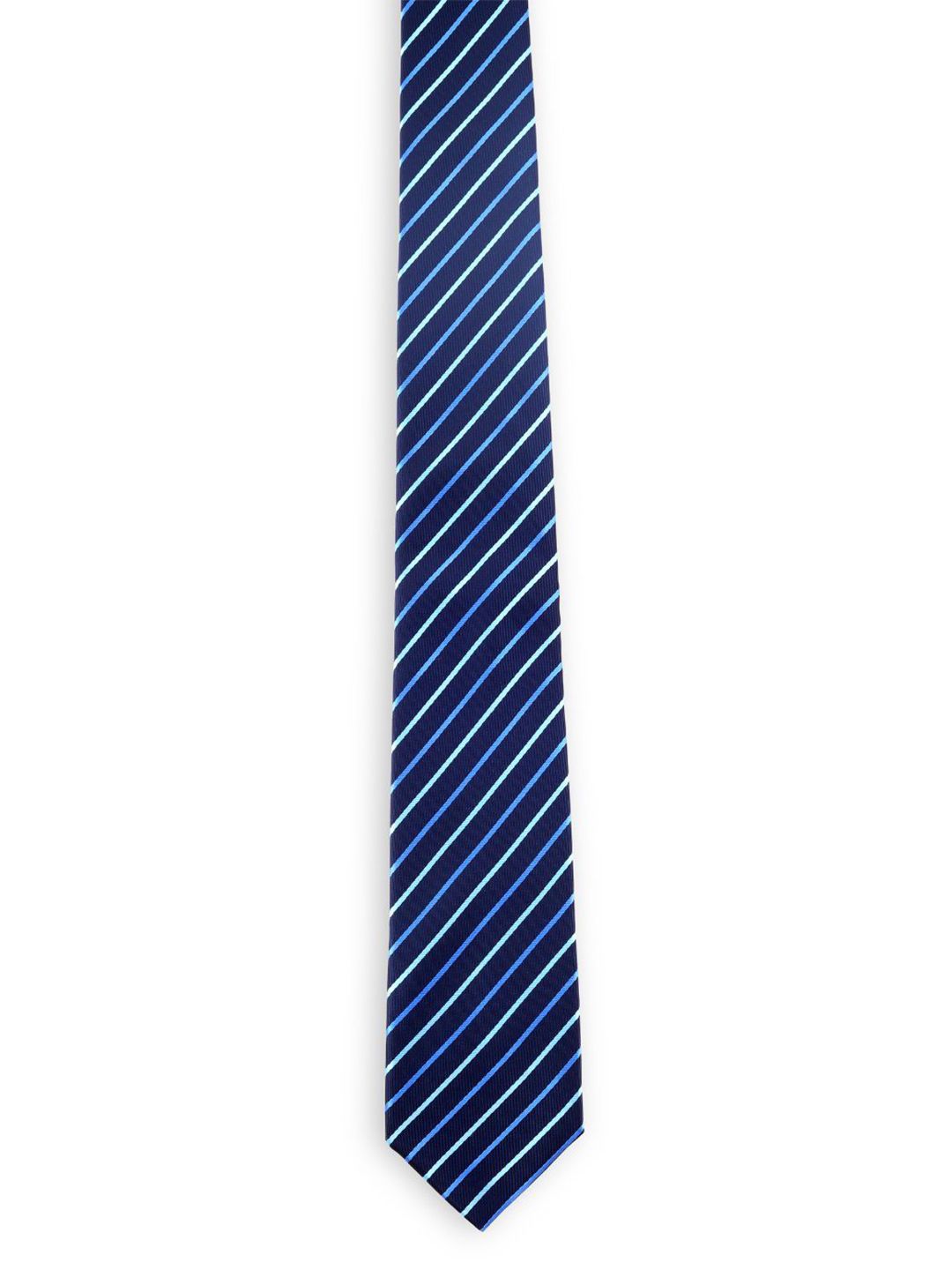 ALZ Men Striped Microfiber Skinny Tie