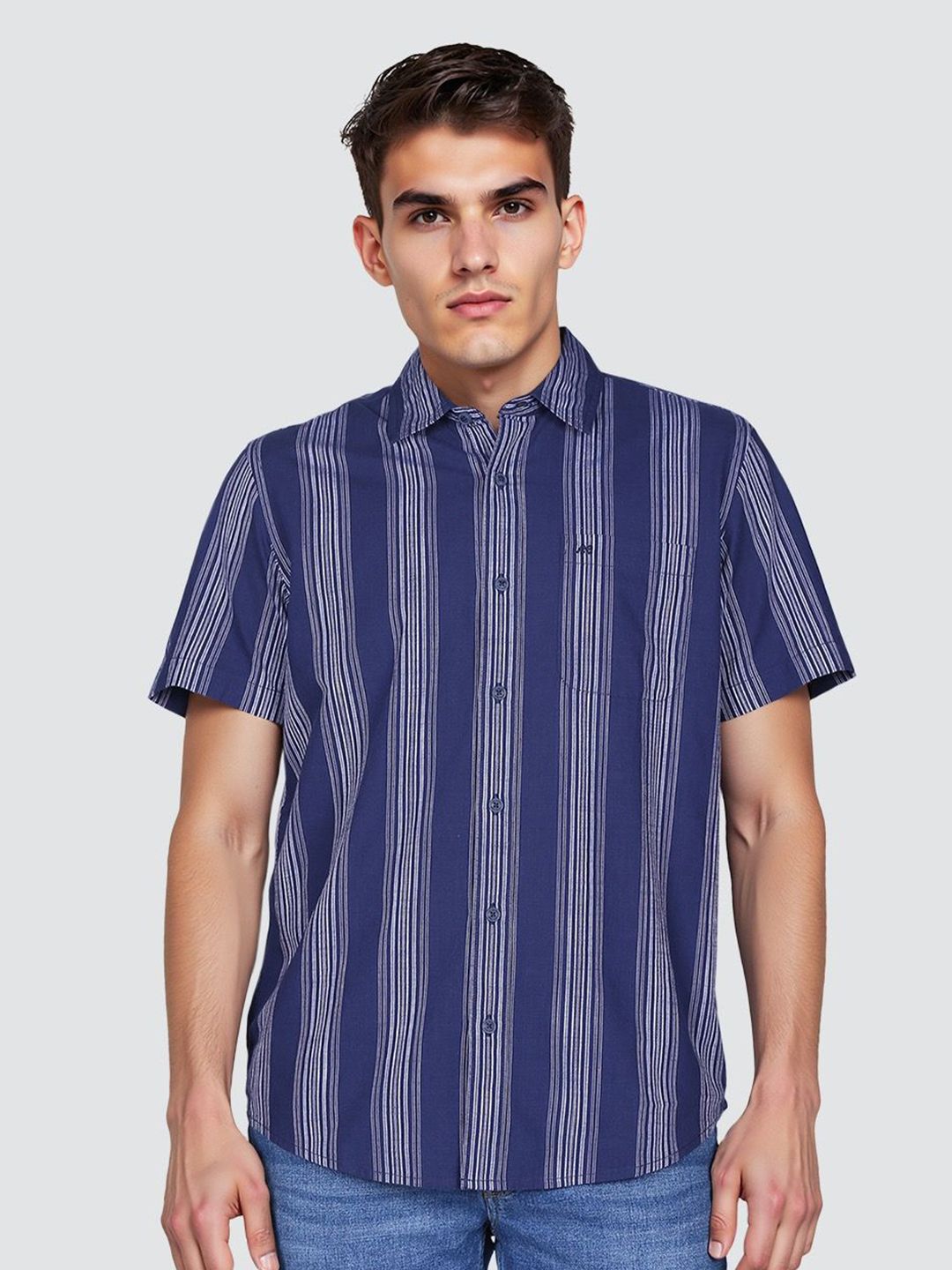 テレビ Lee Buy Lee Striped Regular Fit Casual Shirt - Shirts for Men 34221764