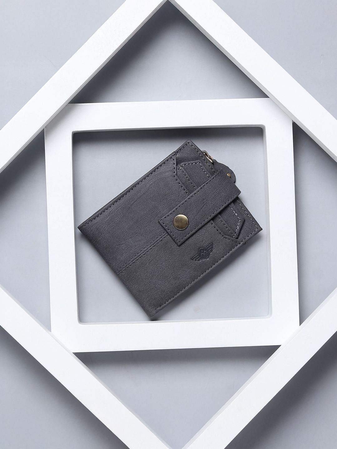 Metronaut Men Textured Two Fold Wallet