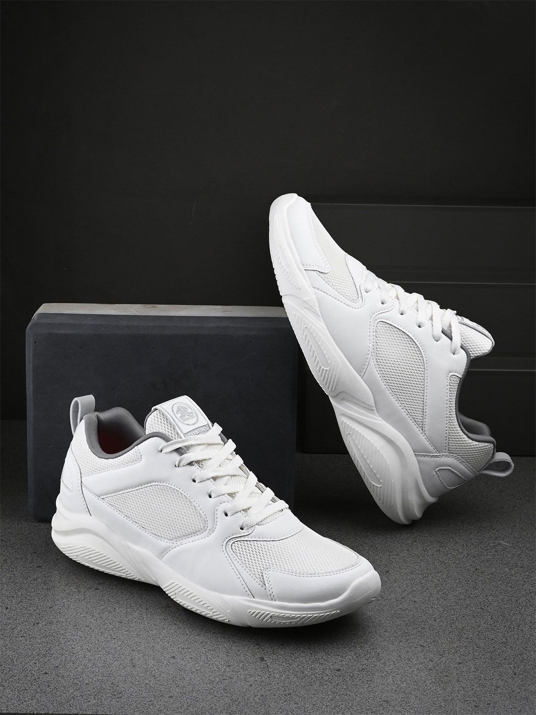 OFF LIMITS Falcon White Mesh Running Shoes
