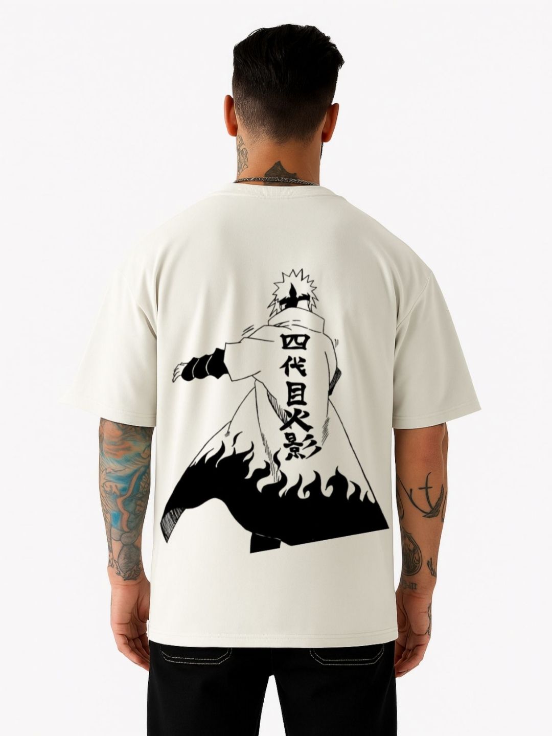 Be Crazy Men Graphic Printed Round Neck Cotton Oversized T-shirt