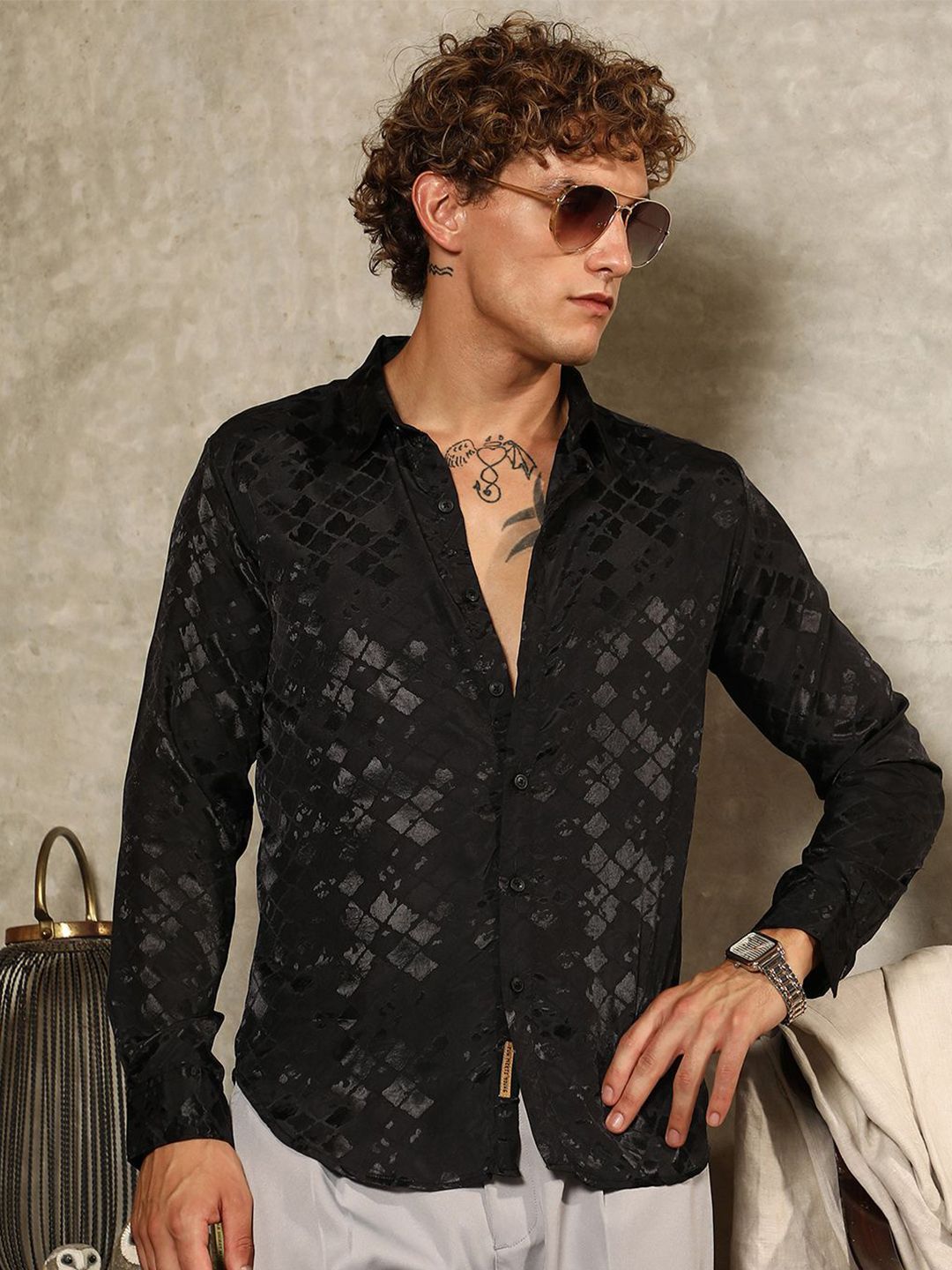 CAHOOT Comfort Abstract Printed Cotton Shirt