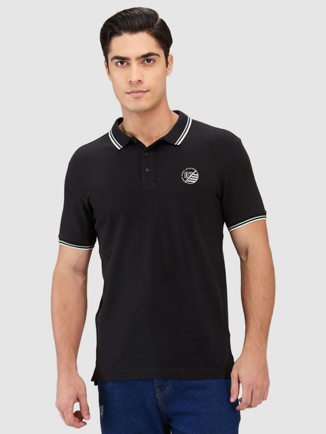 Being Human Polo Collar Cotton Slim Fit T-shirt