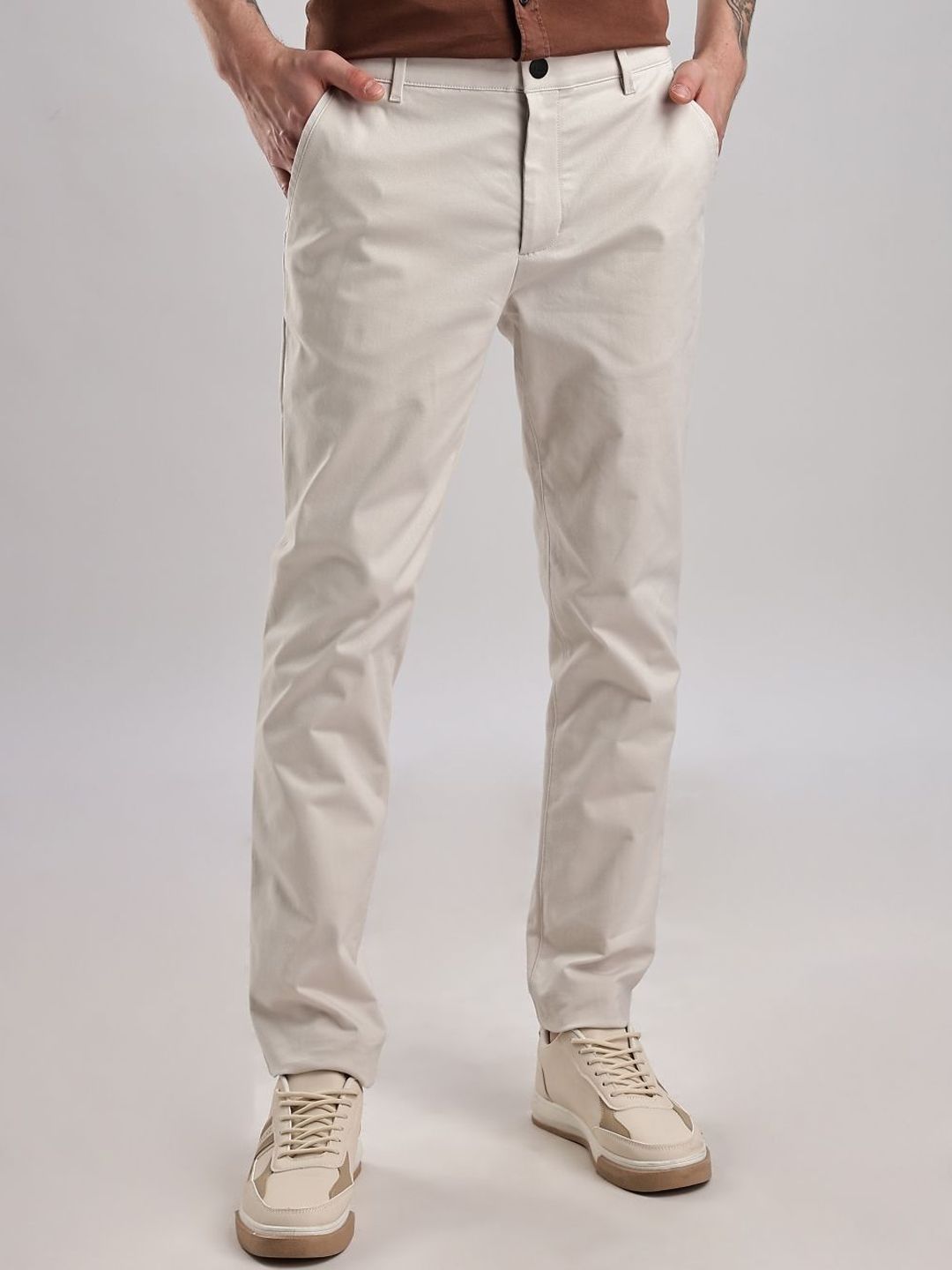 Calvin Klein Jeans Men Tapered Fit Chinos Trousers