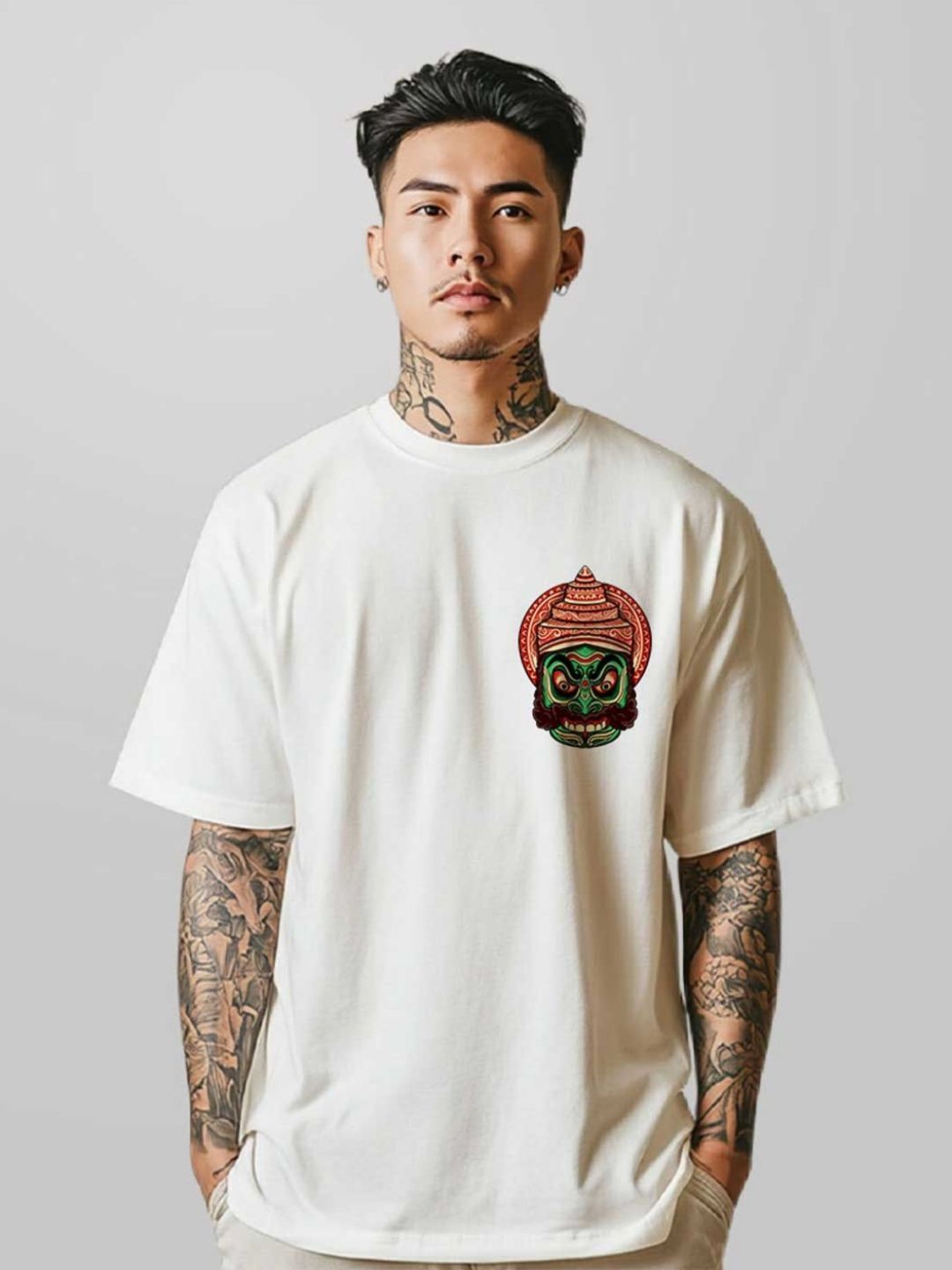 ekchala Unisex Graphic Printed Oversized T-shirt
