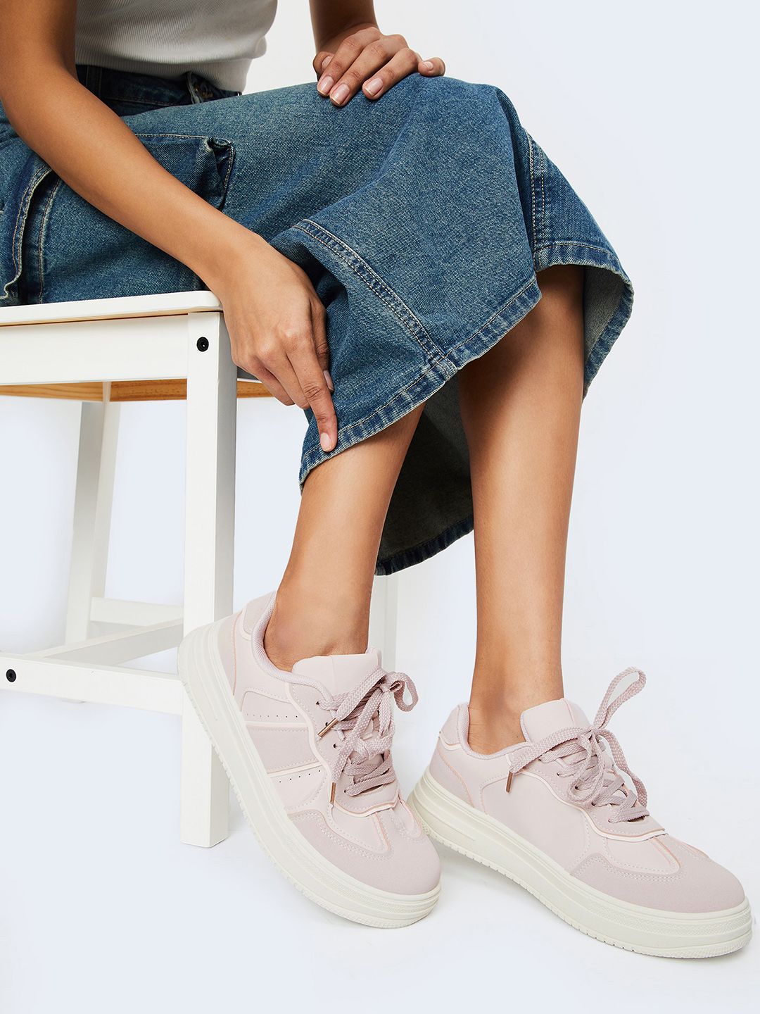 Buy max Women Colourblocked PU Sneakers - Casual Shoes for Women