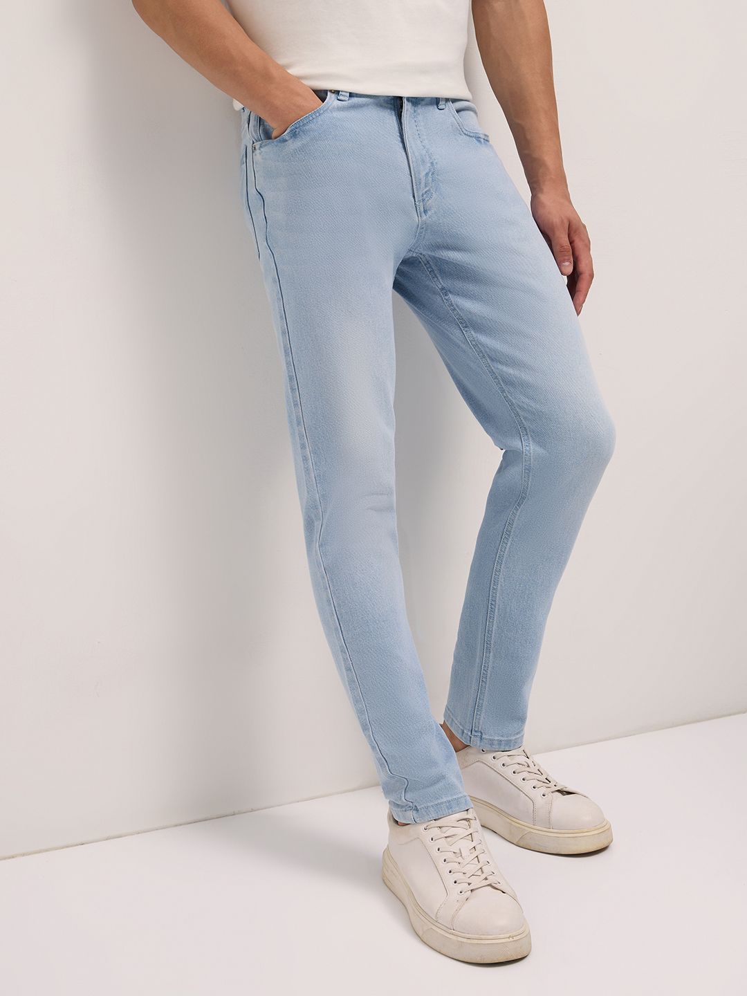 THE BEAR HOUSE Men Cotton Washed Slim Fit Jean Stretchable Jeans