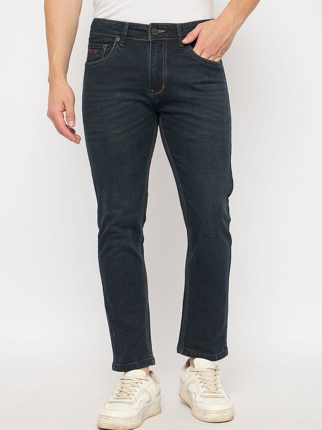 Duke Men Slim Fit Mid-Rise Stretchable Jeans