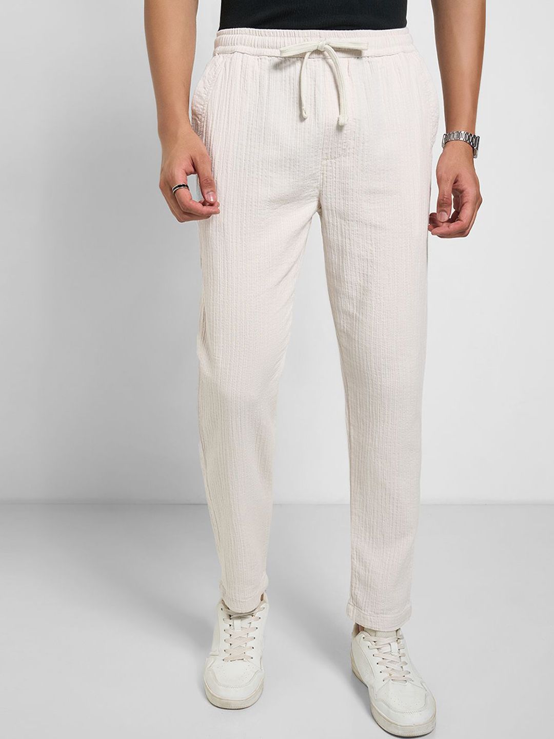 7 Alt by Pantaloons Men Slim Fit Chinos Trousers