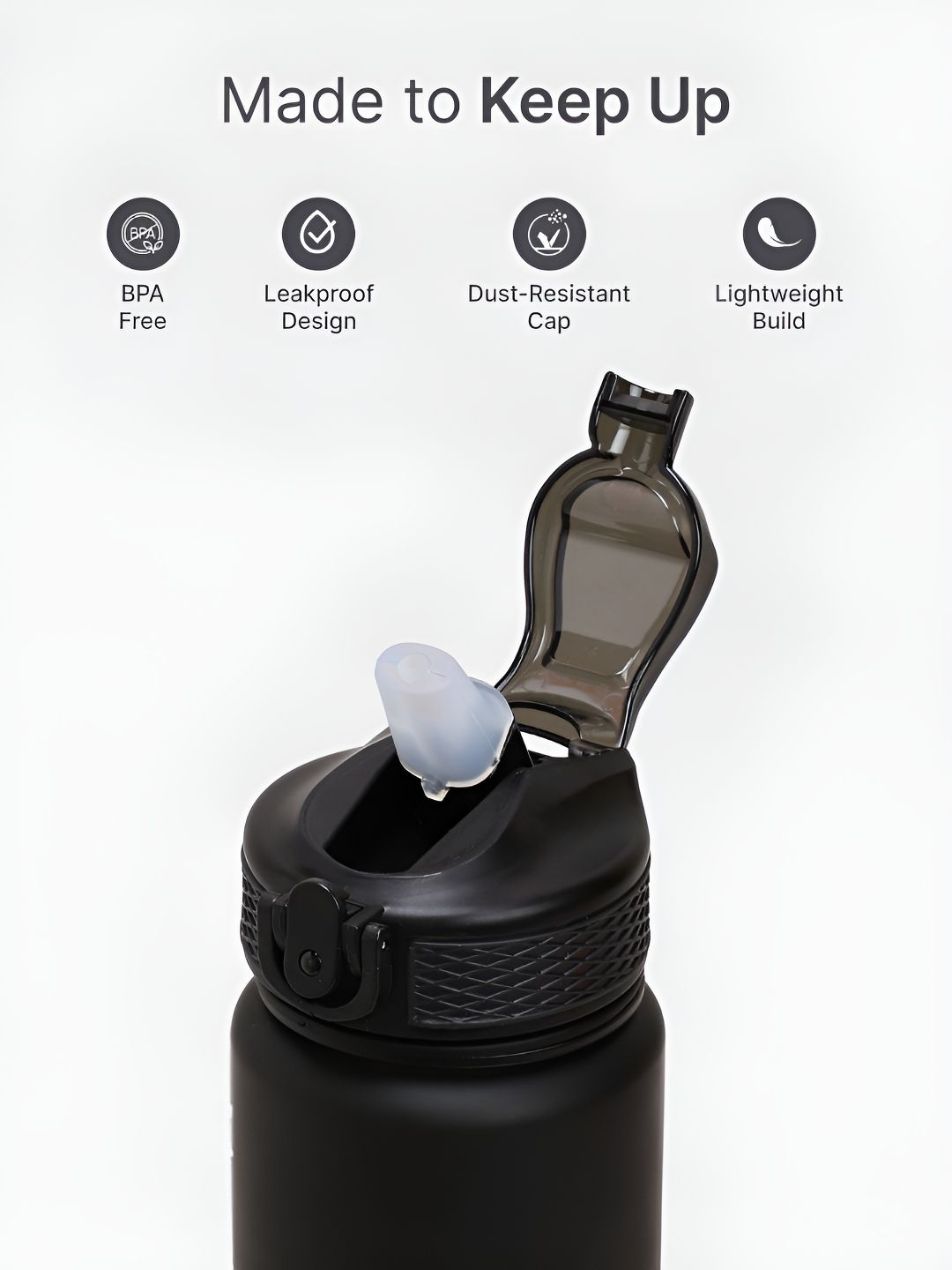 Buy CULT Black Brand Logo Plastic Lockable Lid Sipper - 1L - Water