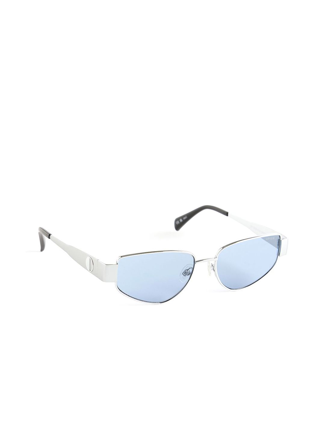 Buy OPIUM Women Silver Metal Full Rim UV Protection Sunglasses OP