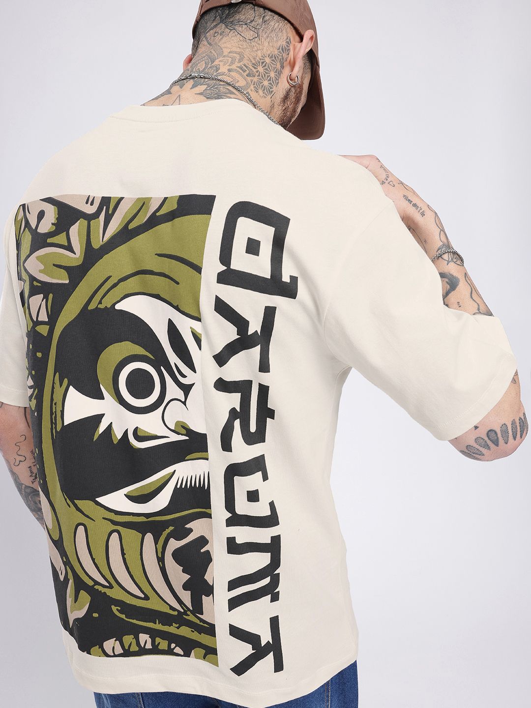 glitchez Printed Oversized T-shirt