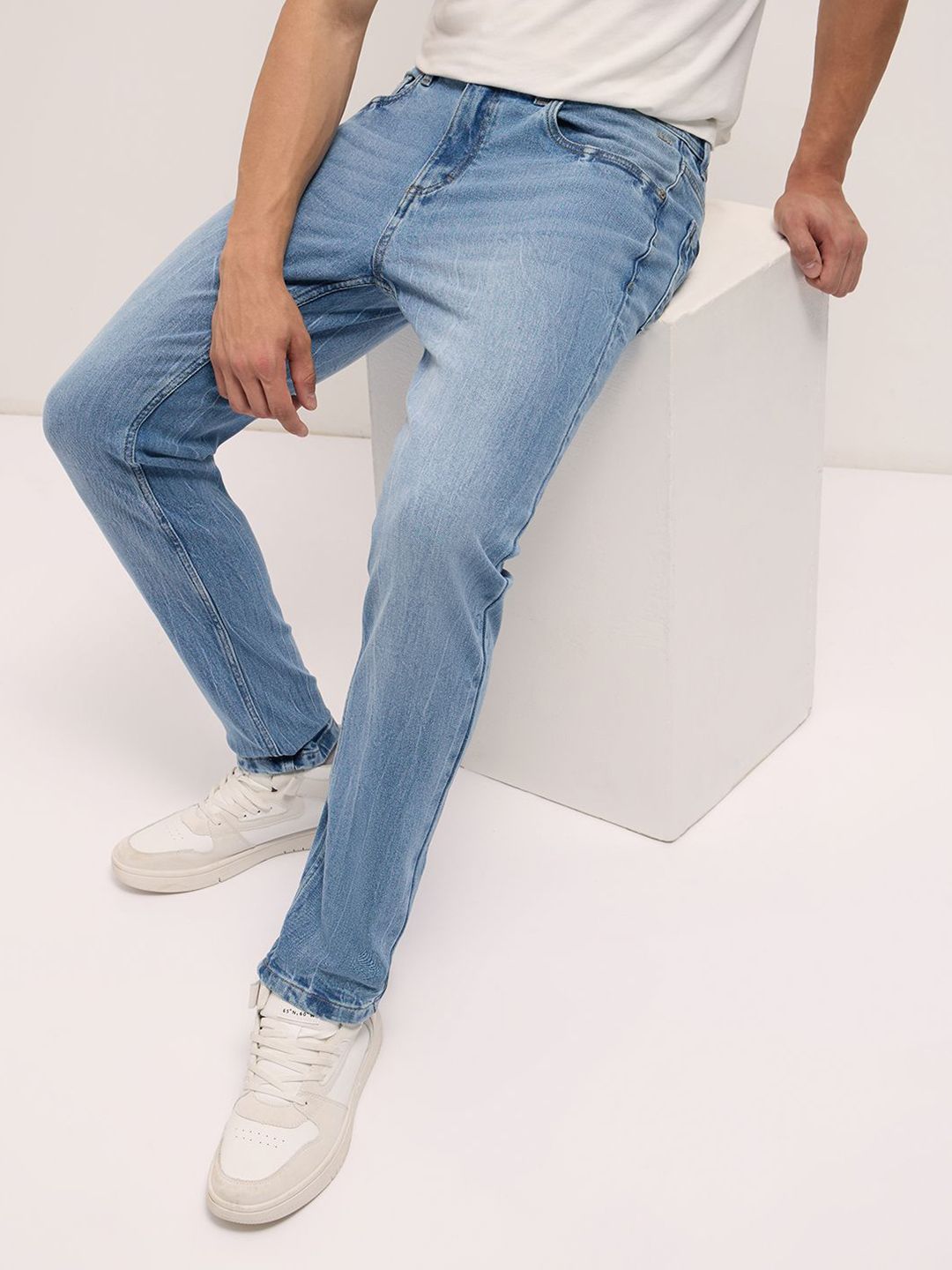 THE BEAR HOUSE Men Cotton Washed Slim Fit Jean Stretchable Jeans