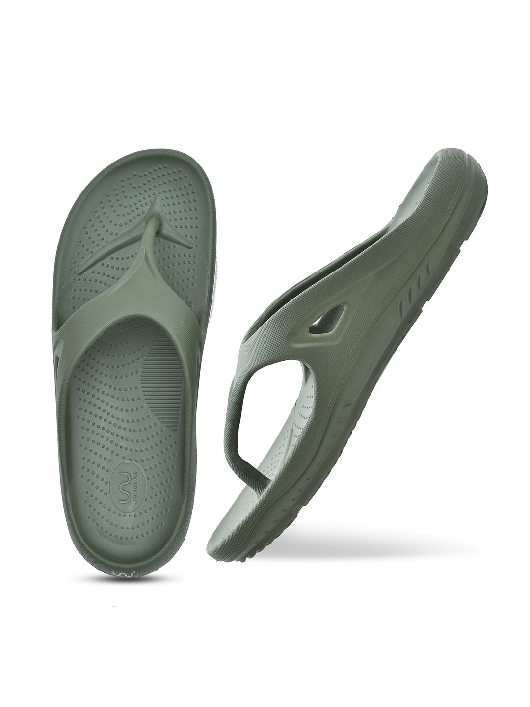 Doubleu Men Solid Thong Flip-Flops
