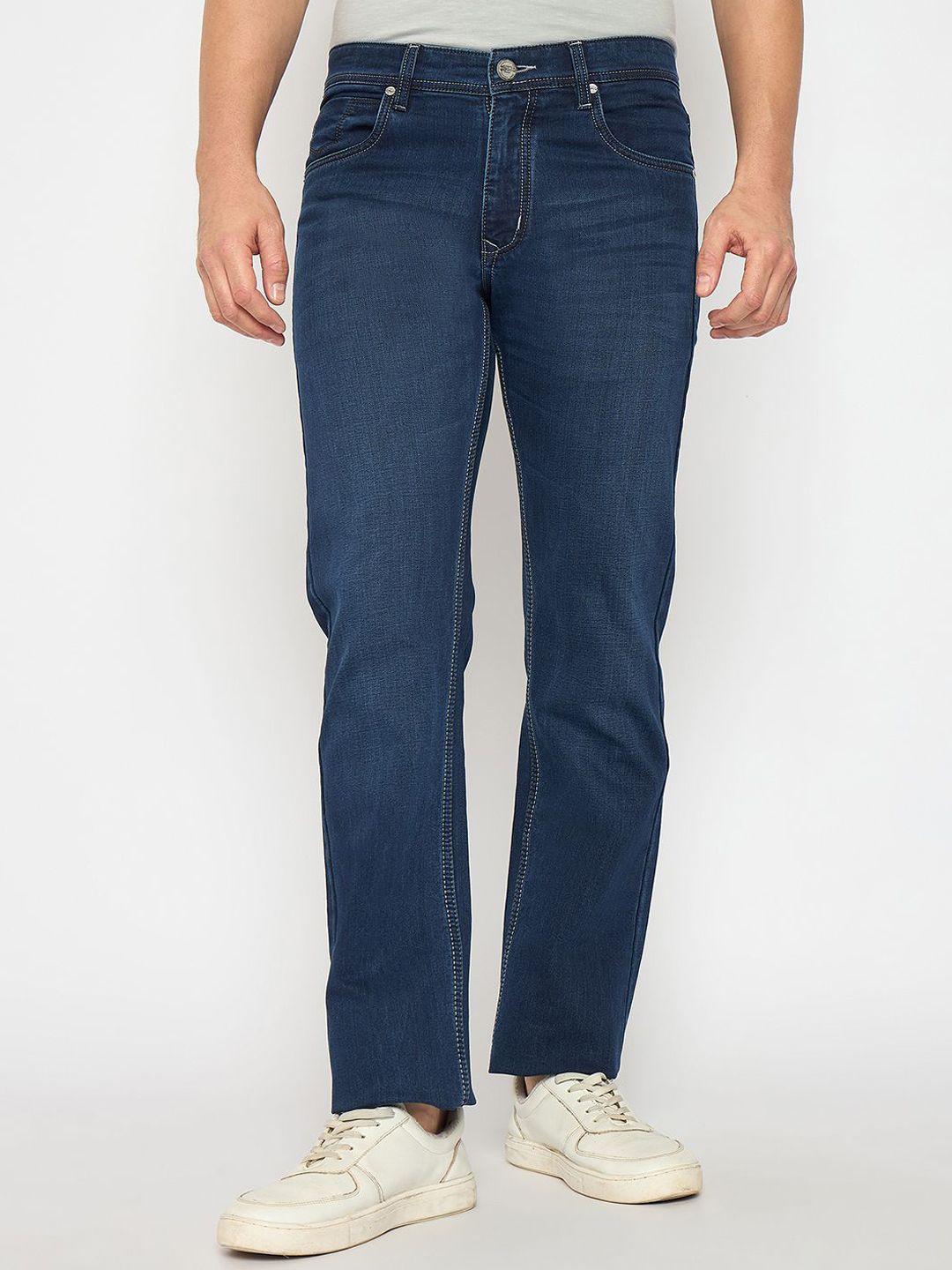 Duke Men Regular Fit Mid-Rise Stretchable Jeans