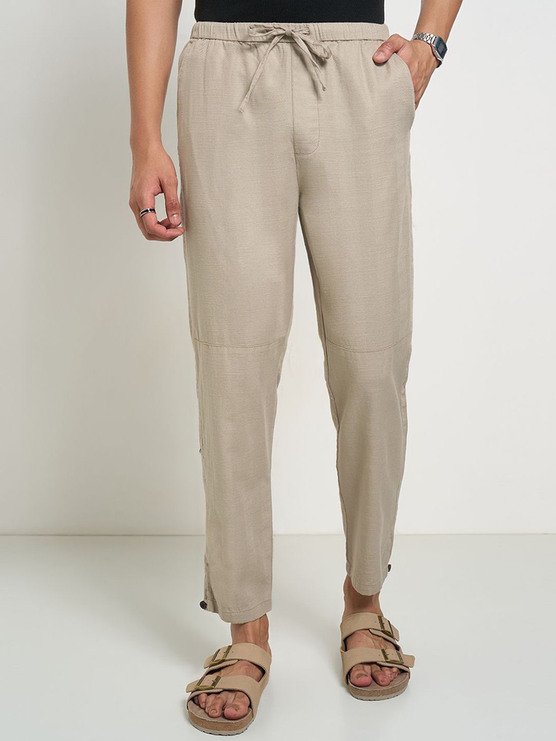 7 Alt by Pantaloons Men Regular Mid-Rise Trousers