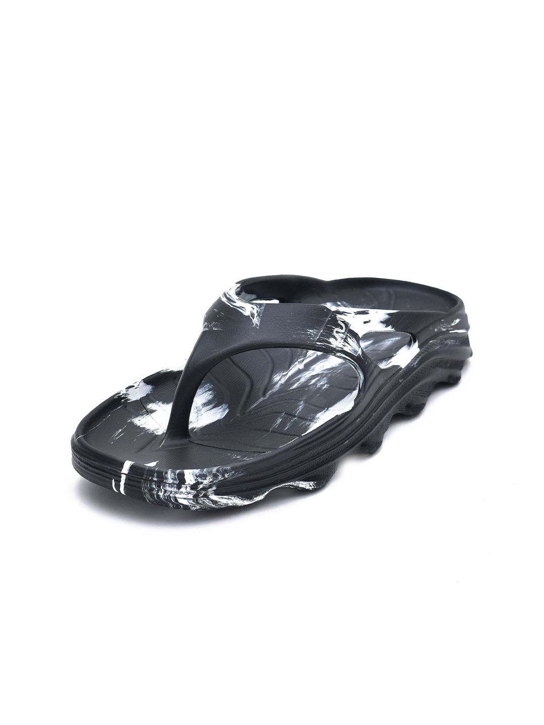 Doubleu Men Printed Thong Flip-Flops