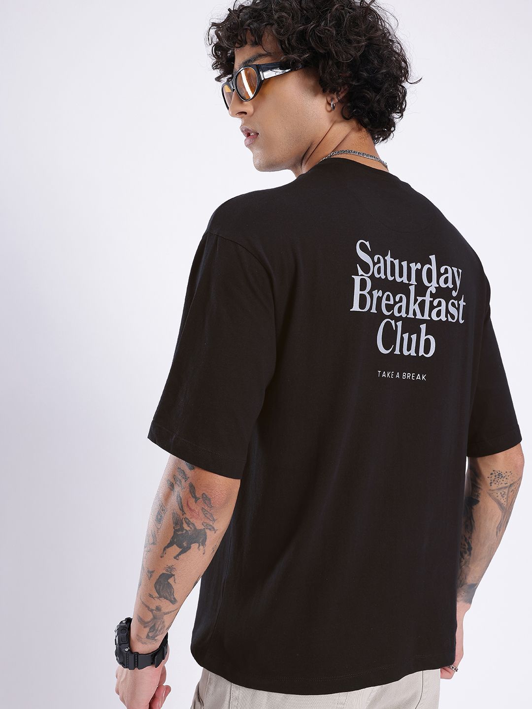 glitchez Printed Oversized Fit T-shirt