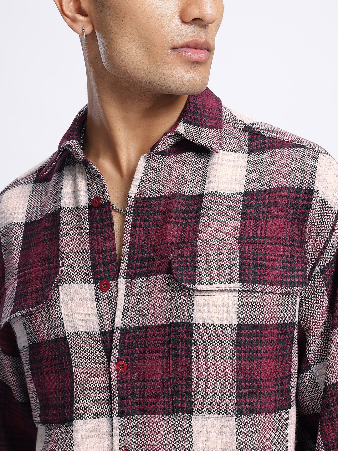 Buy glitchez Check Oversized Shirt - Shirts for Men 31361237 | Myntra