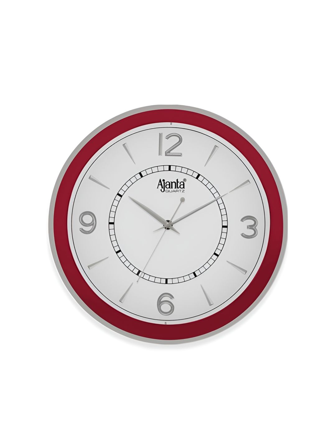 Ajanta Ajanta Red Wall Analogue Wall Clock