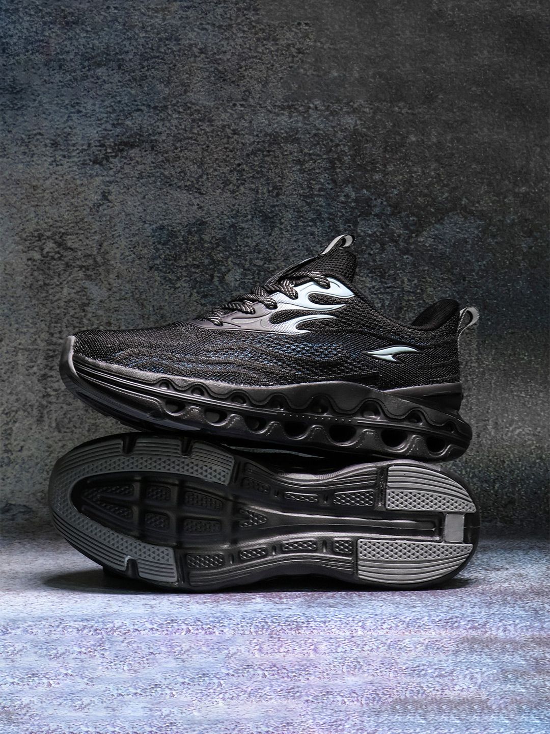 ASIAN Men Mesh High-Top Running Non-Marking Shoes