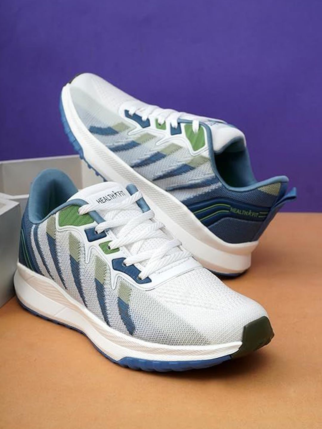 HEALTH FIT Men Mesh Running Non-Marking Shoes