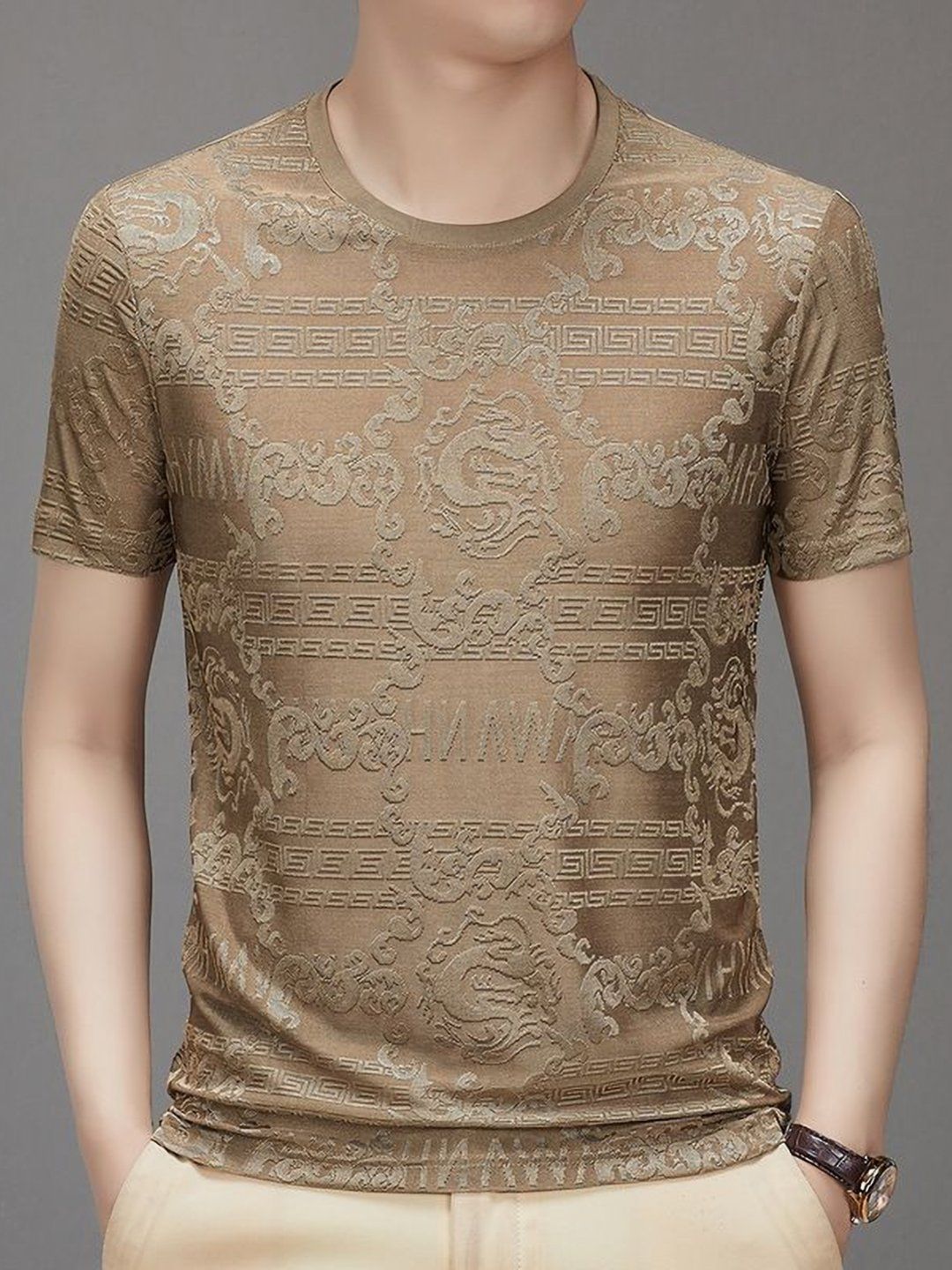 StyleCast x Revolte Graphic Printed Round Neck Regular Fit T-shirt
