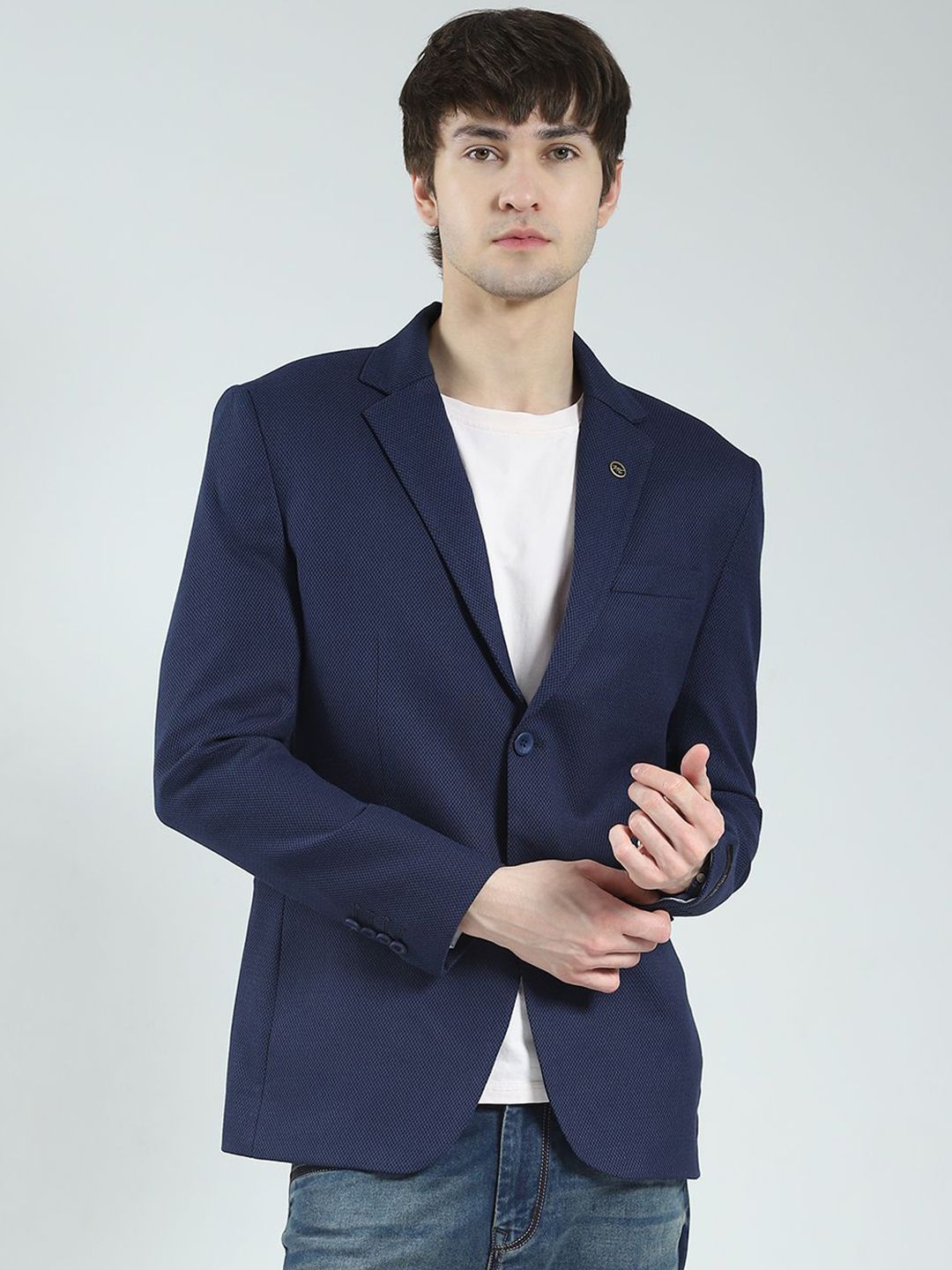 Monte Carlo Notched Lapel Collar Single-Breasted Blazers