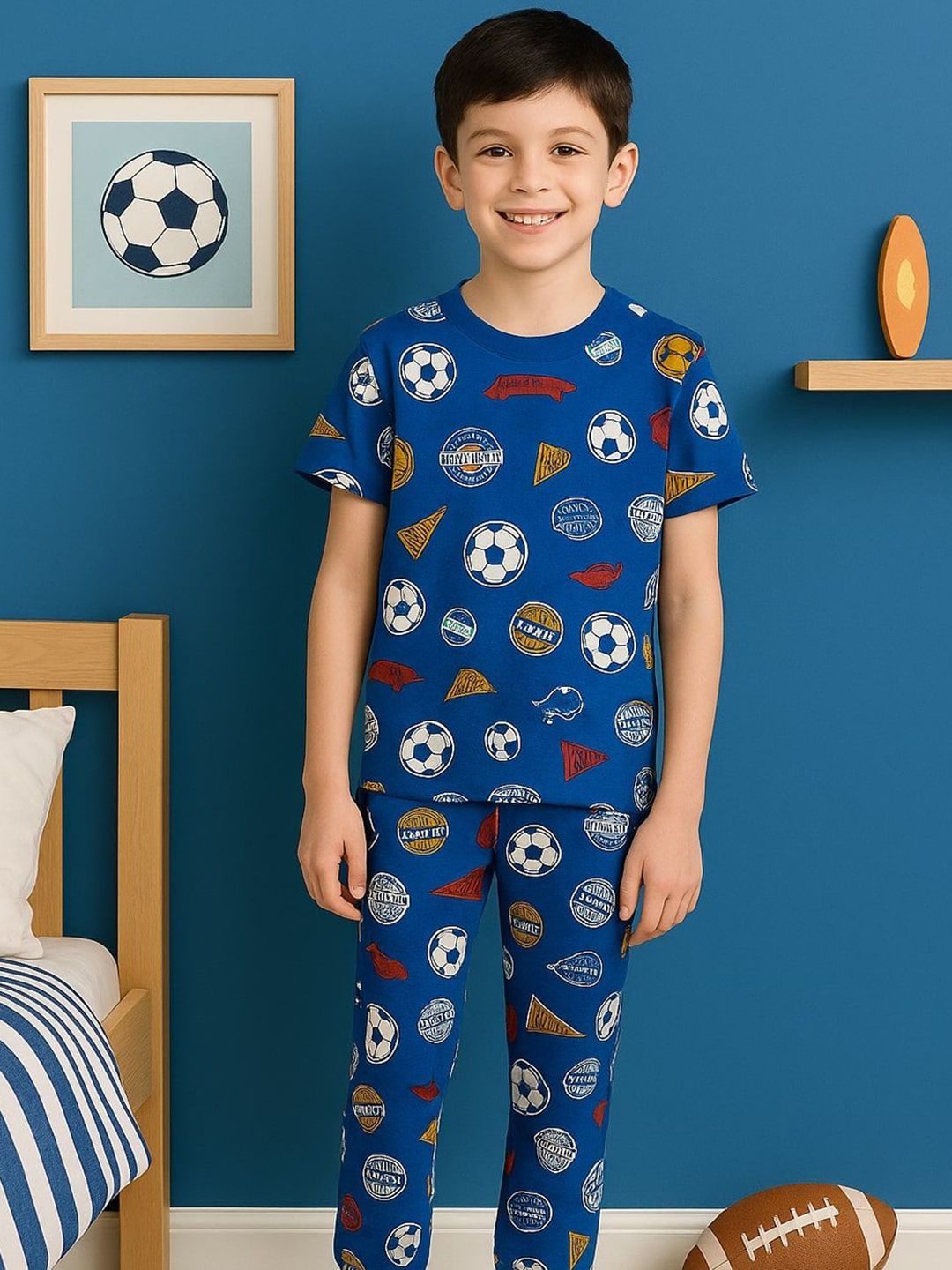 bubble berry Boys Printed Night suit
