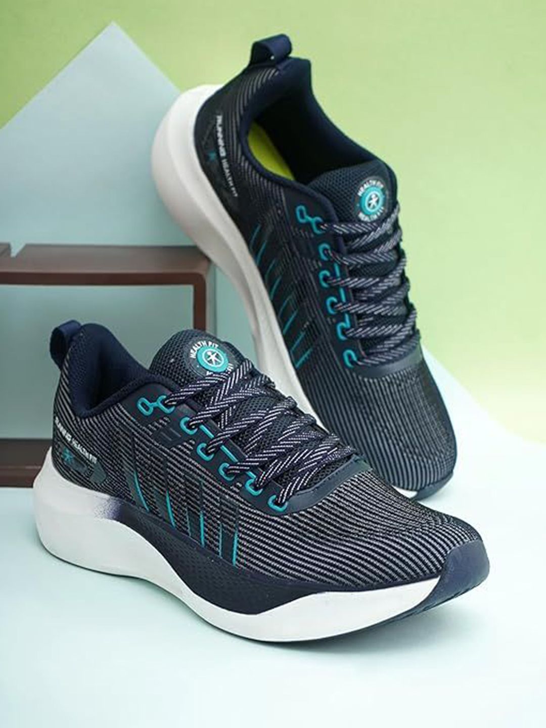 HEALTH FIT Men Mesh Running Non-Marking Shoes