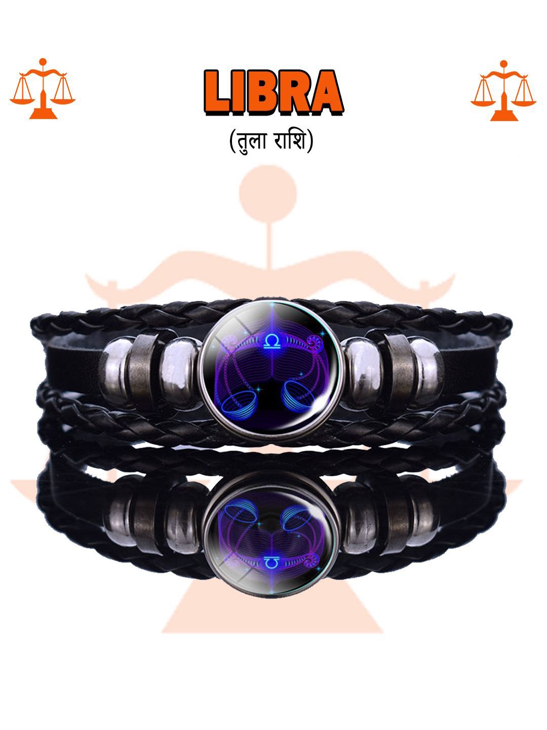 Buy PASU FASHION Unisex Tula Rashi Libra Artificial Stones Leather