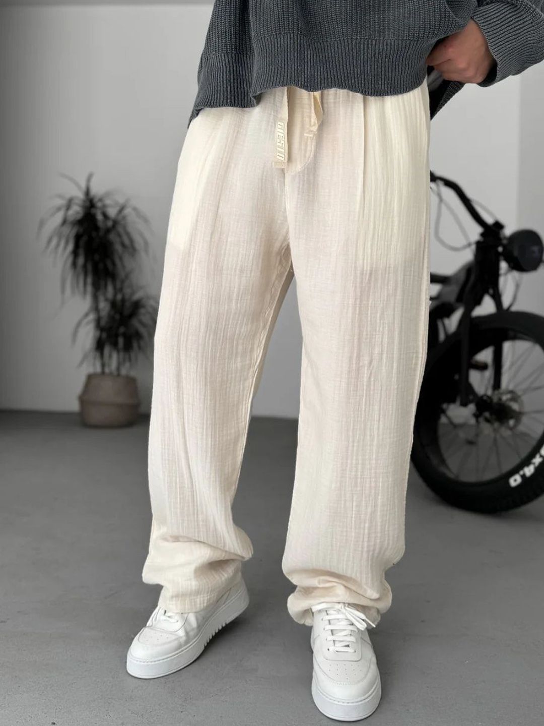 Buy EVERDION Men Relaxed Loose Fit Trousers - Trousers for Men