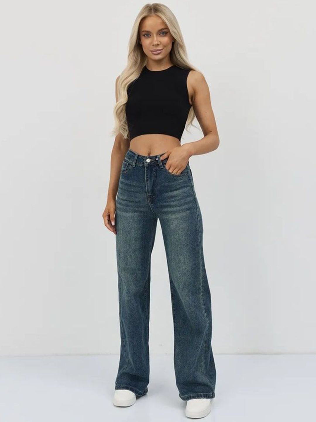 Aadvi Fashion Women Jean Relaxed Fit Light Fade Jeans