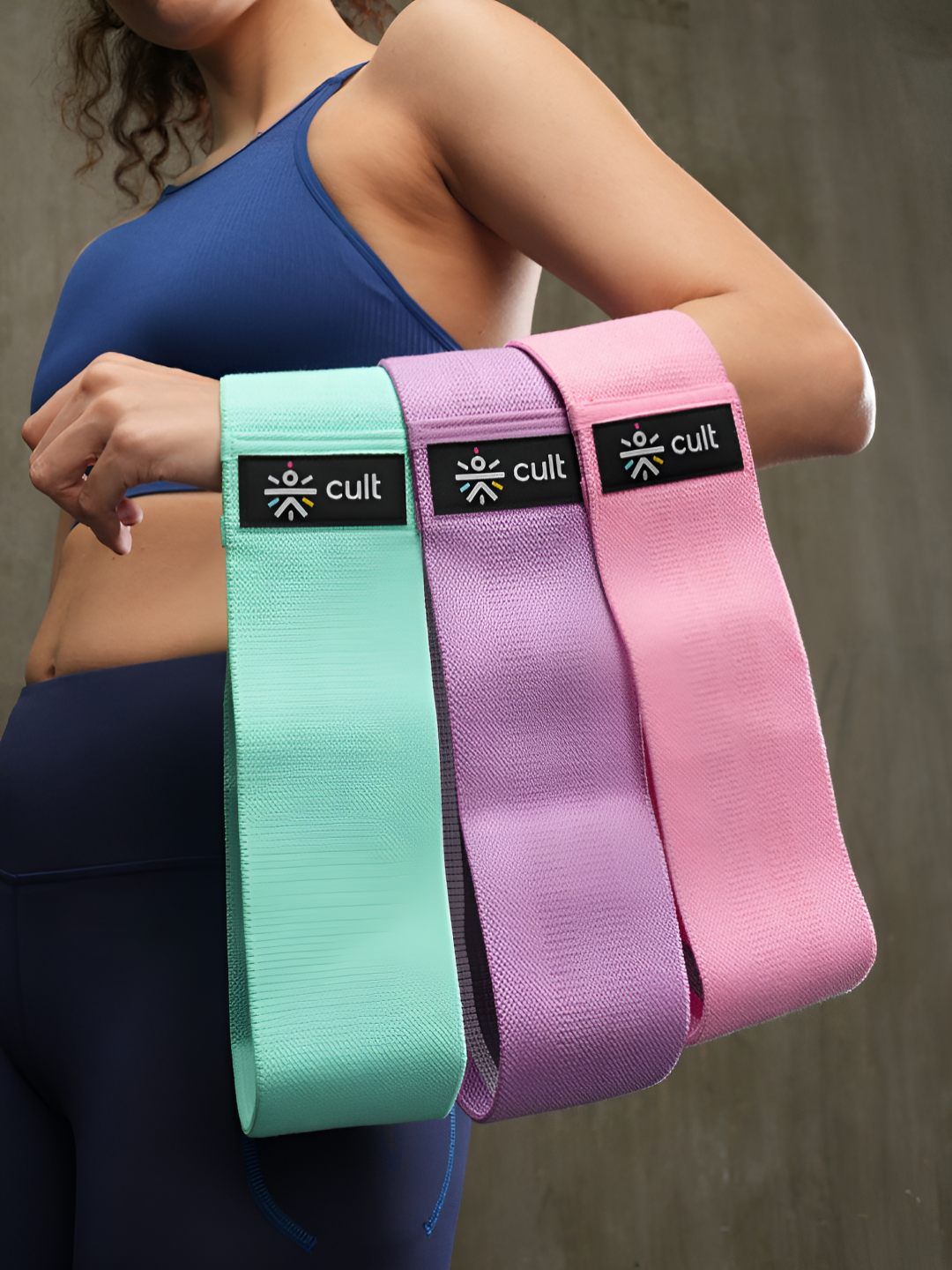 CULT CULT Set Of 3 Hip Band Max Resistance 50 Lbs