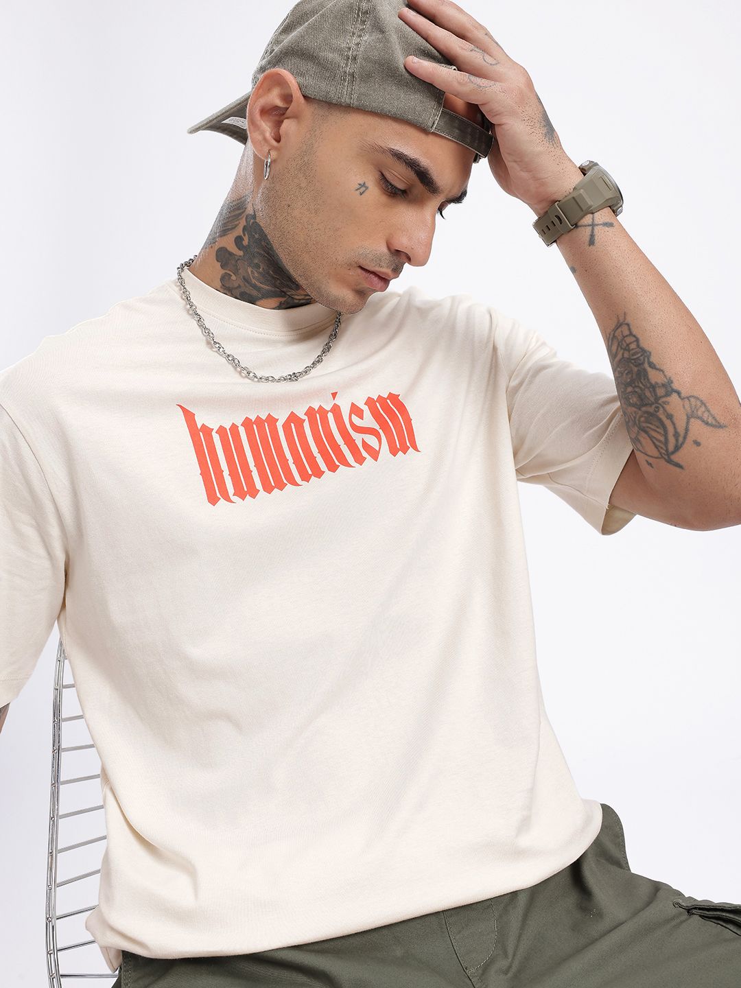 glitchez Printed Oversized T-shirt