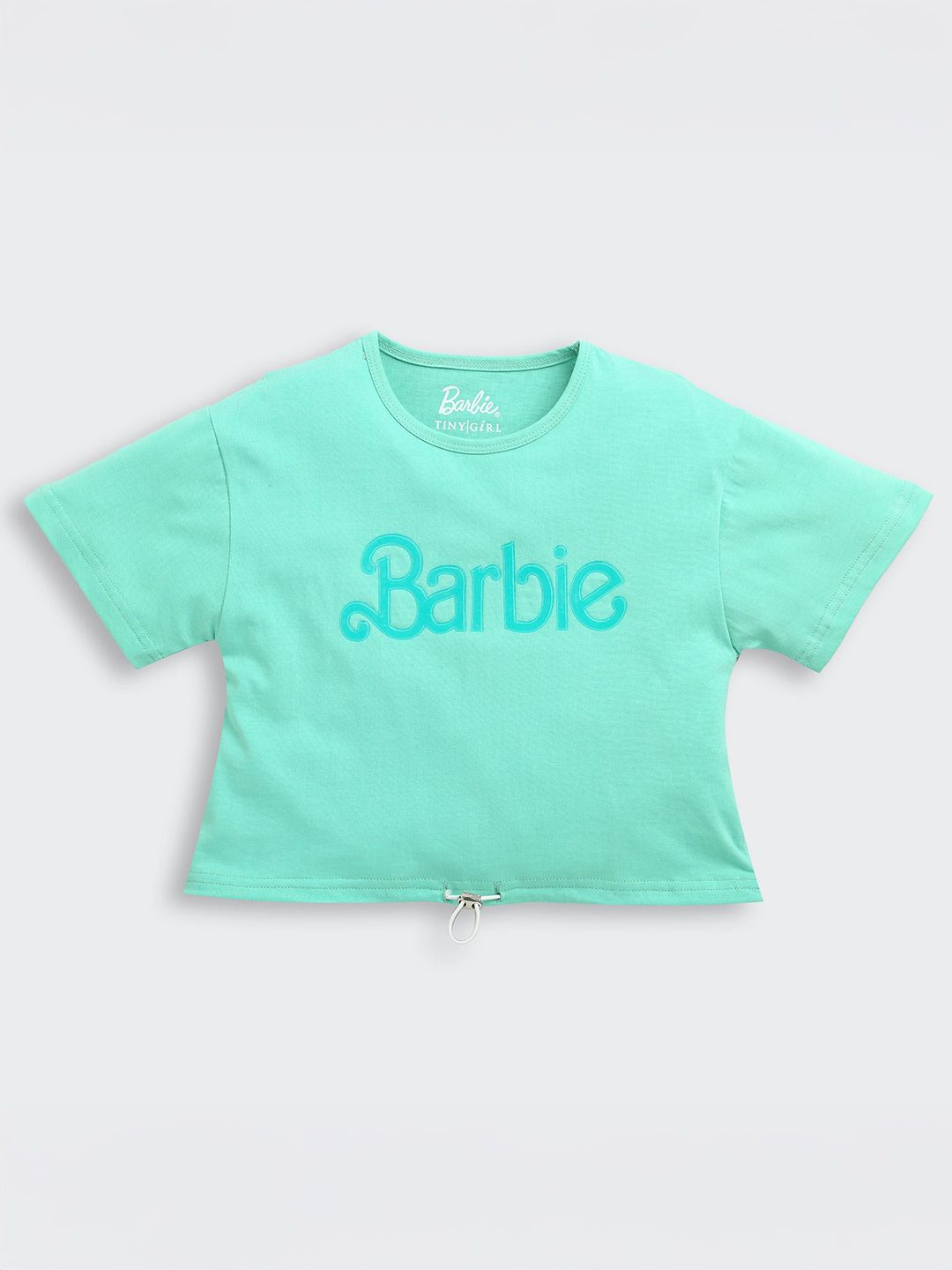Tiny Girl Typography Printed Cotton Crop Top