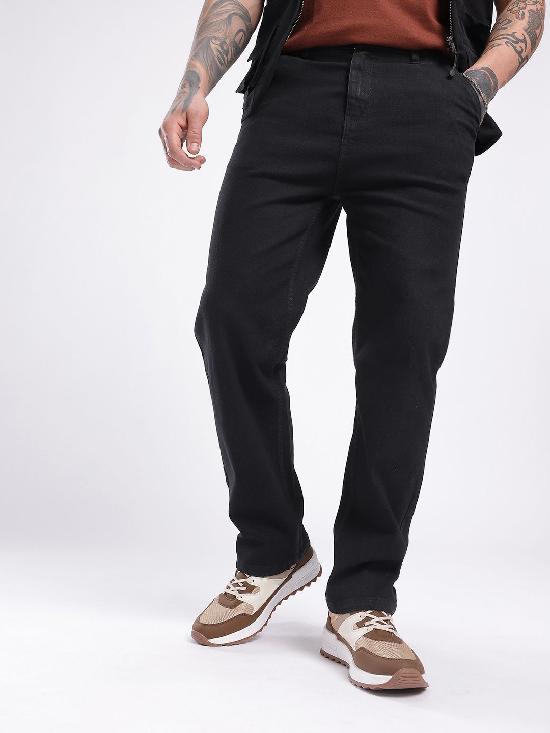 glitchez Men Relaxed Fit Stretchable Jeans